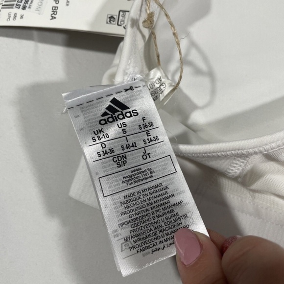 NWD Adidas [ Small ] Don't‎ Rest Alphaskin Racerback Sports Bra White - Picture 12 of 12
